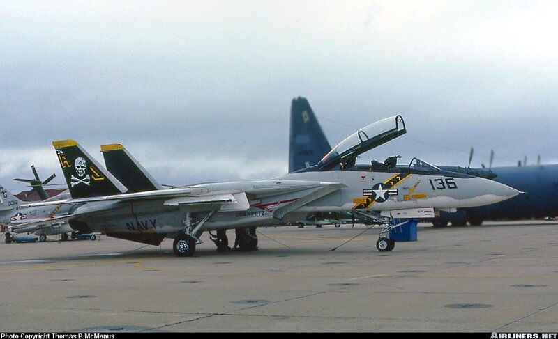 Navy fighter jet on tarmac