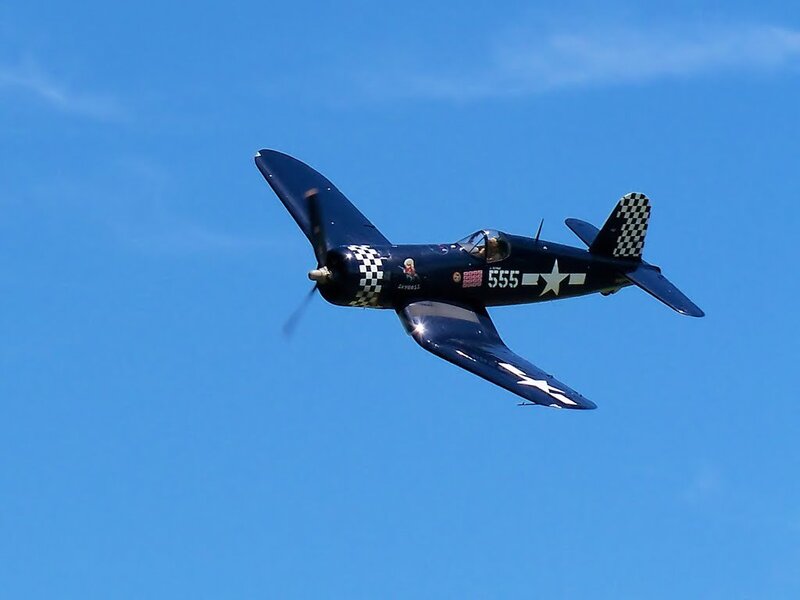 Navy Fighter Plane — Blue, Dynamic, Afternoon