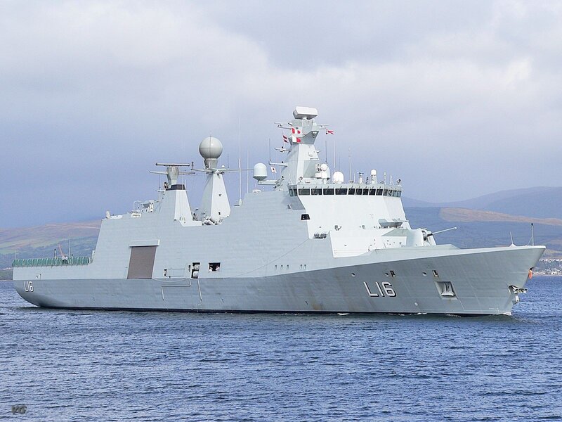 Navy Frigate Ship — Gray