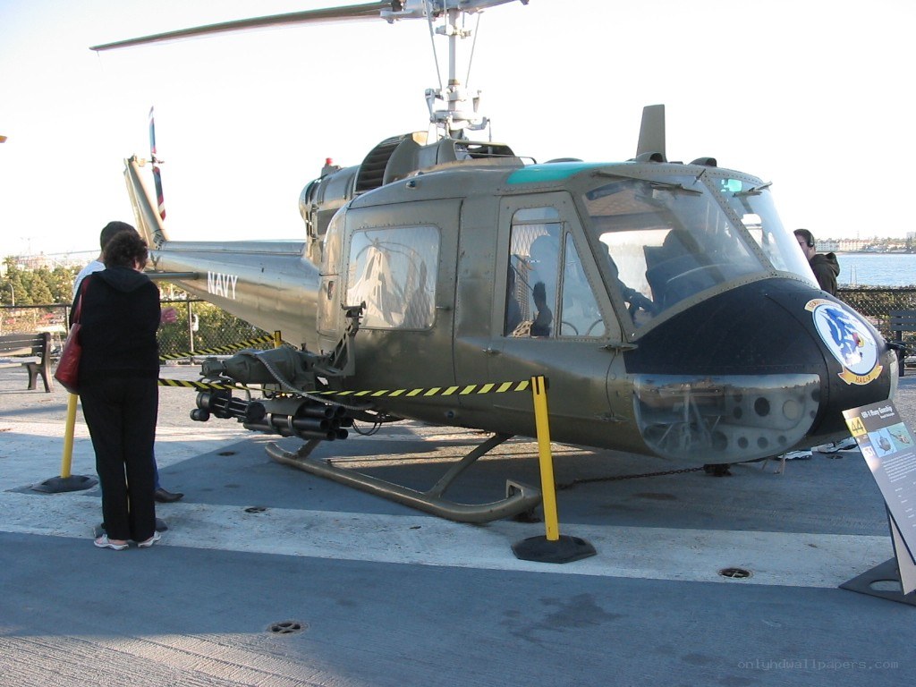 Navy helicopter on display