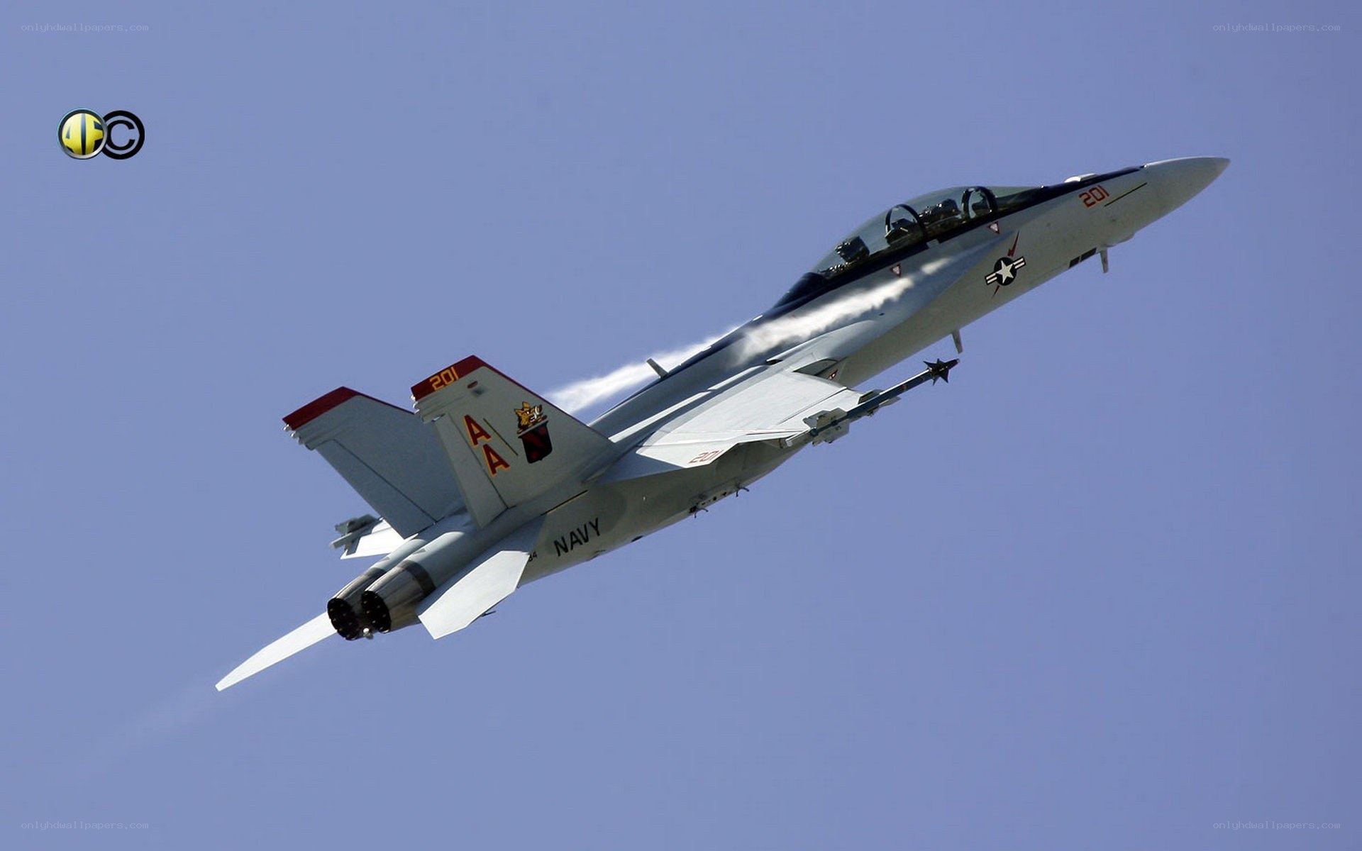 Navy jet in flight
