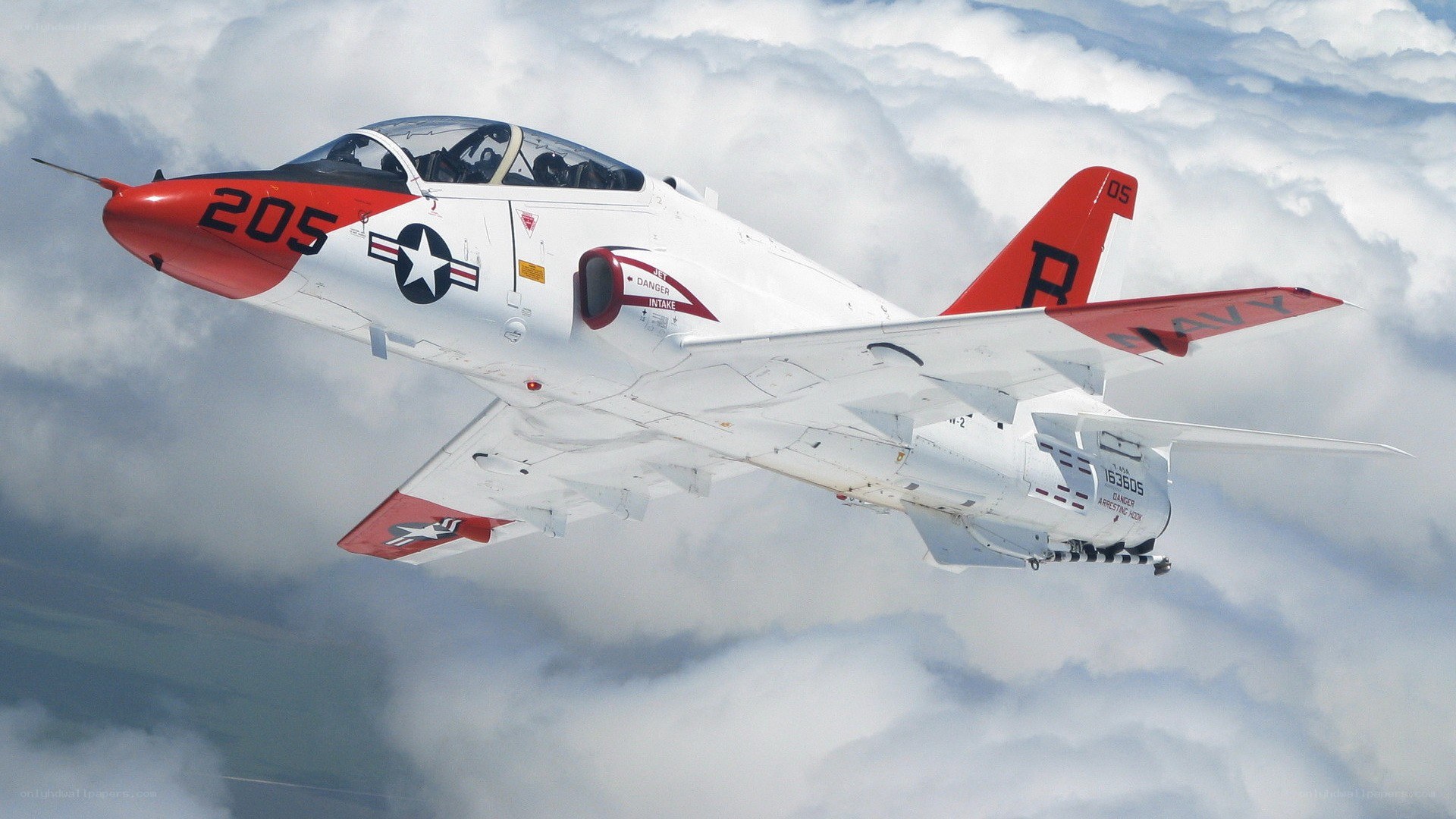 Navy jet in flight