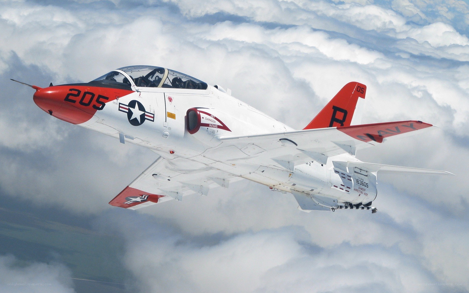 Navy jet in flight