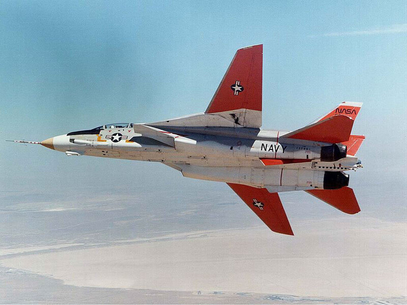Navy Jet in Flight — Red, Calm, Afternoon