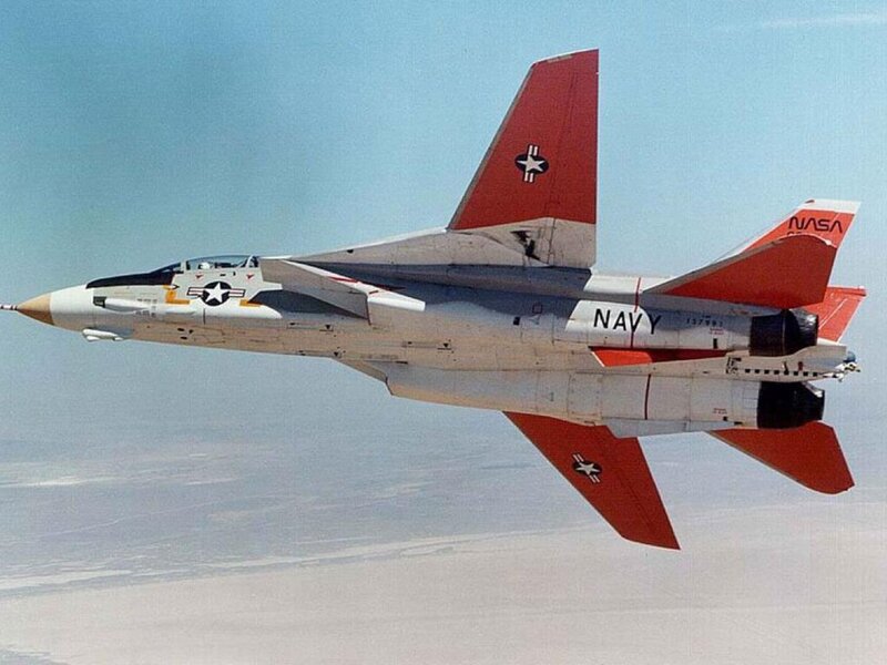 Navy Jet in Flight — Red, Calm