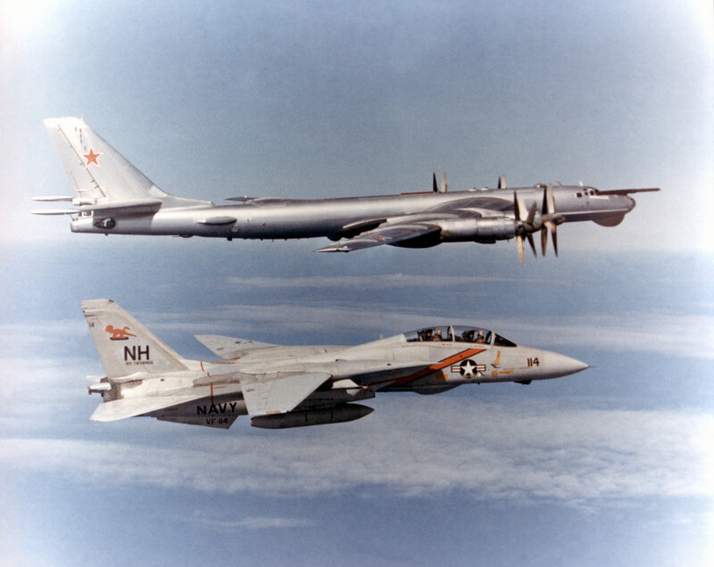 Navy jet intercepts Soviet bomber