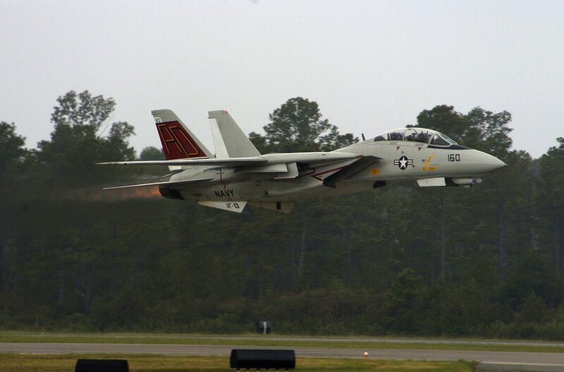 Navy jet taking off