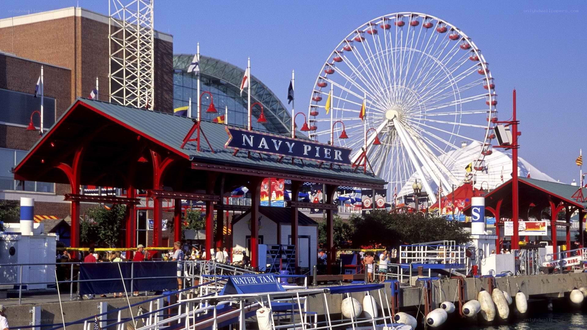 Navy Pier with Ferris wheel