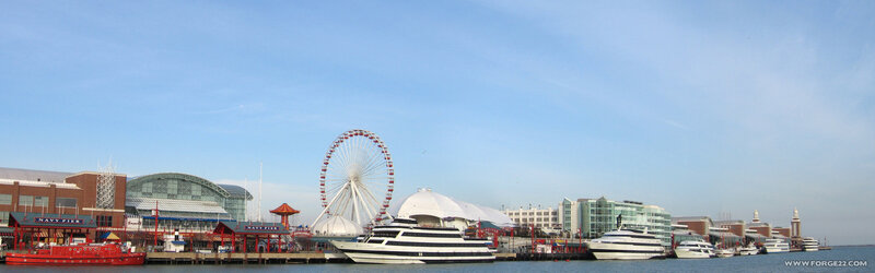 Navy Pier with Ferris wheel