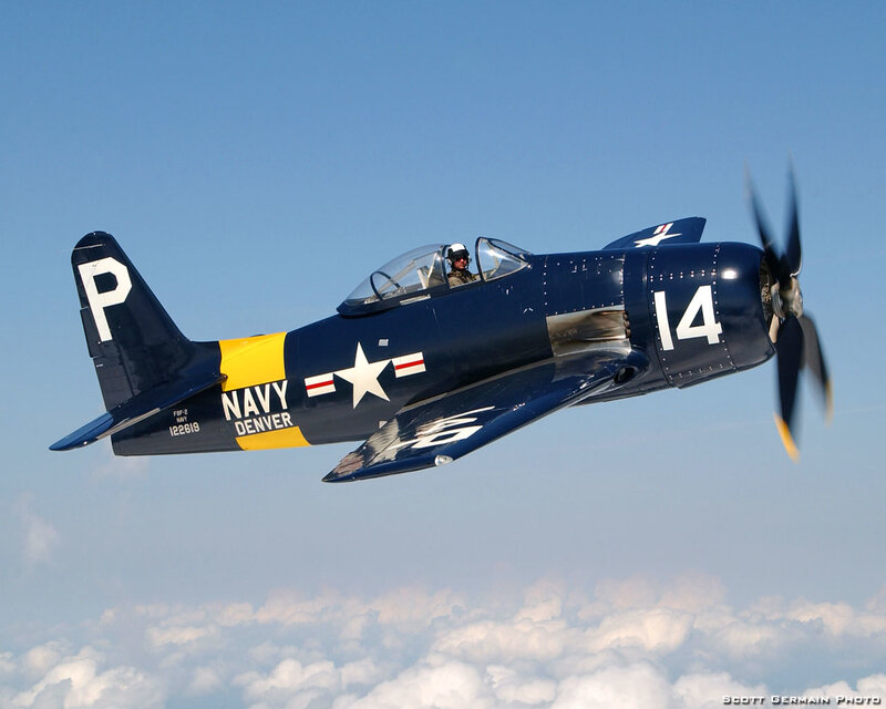 Navy Propeller Plane — Blue
