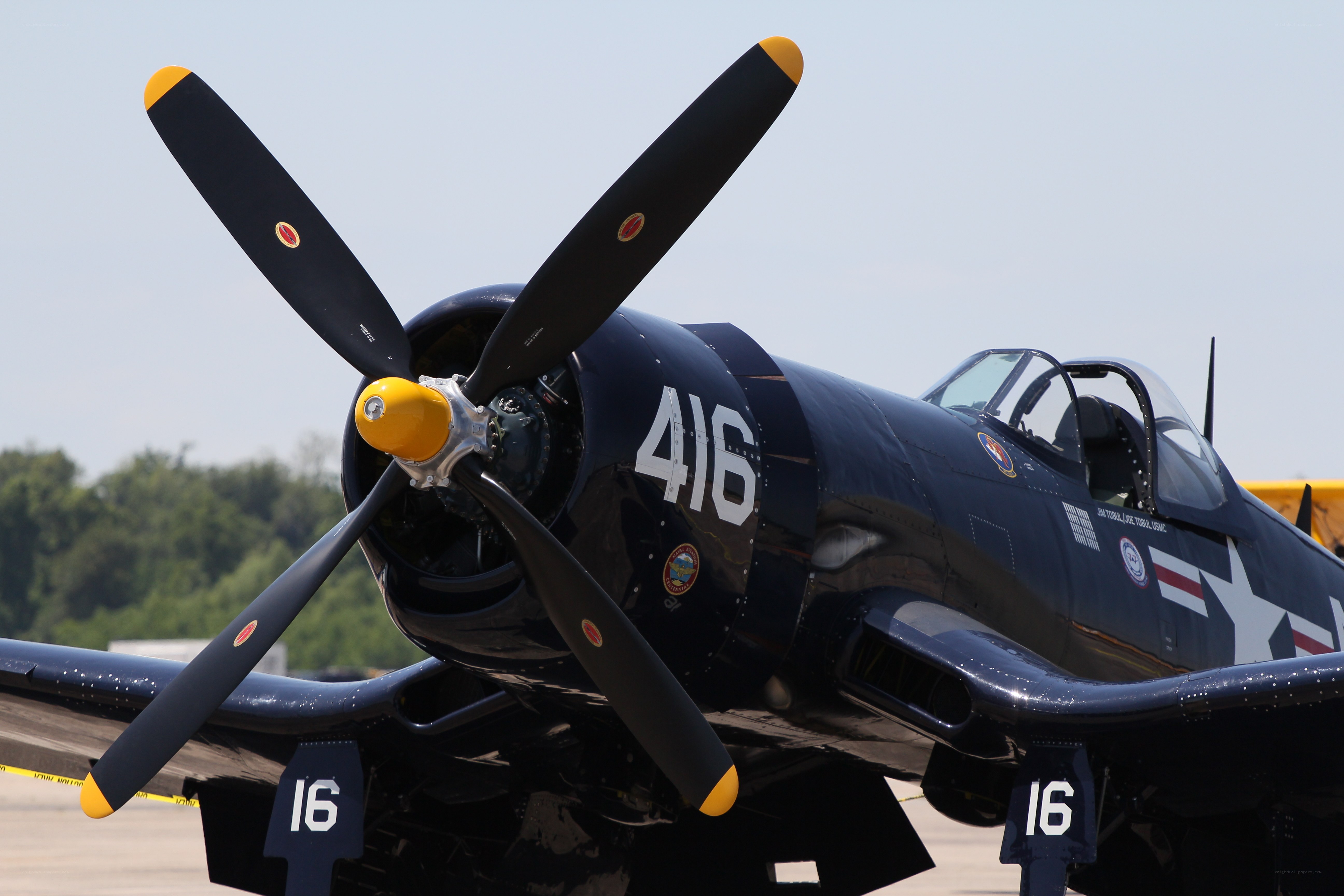 navy propeller plane