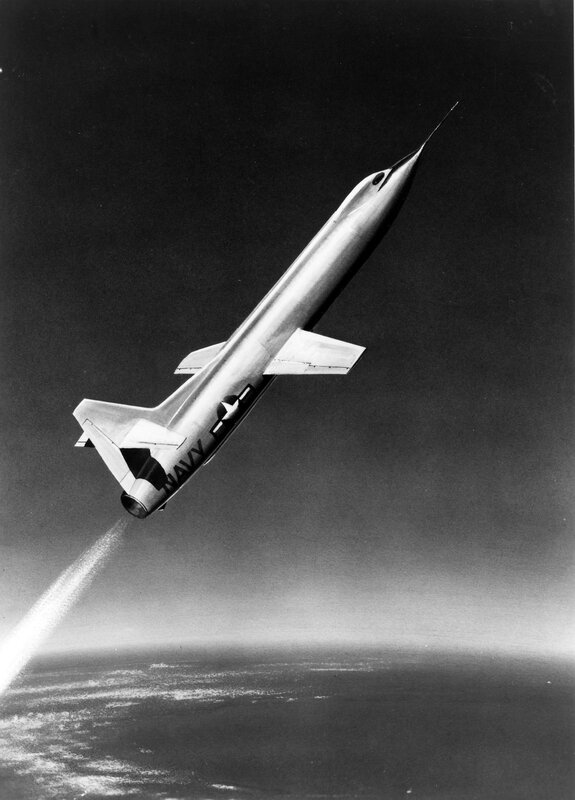 Navy rocket in flight