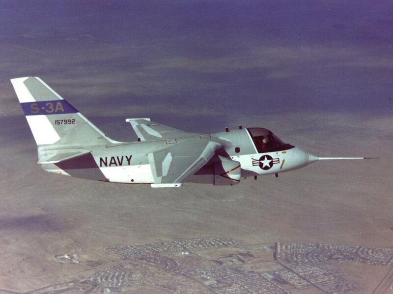 Navy S-3A Viking in flight