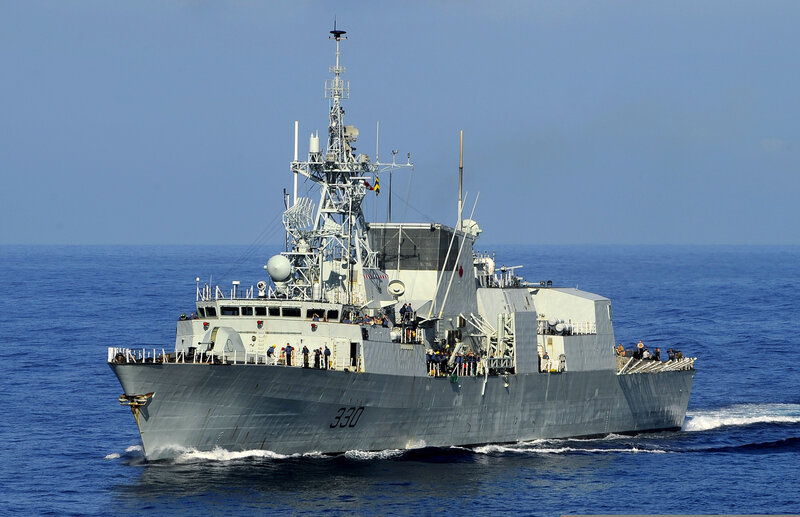 Navy Ship at Sea
