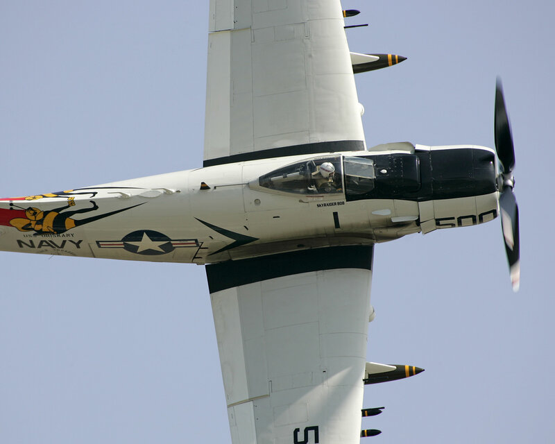 Navy Skyraider in flight