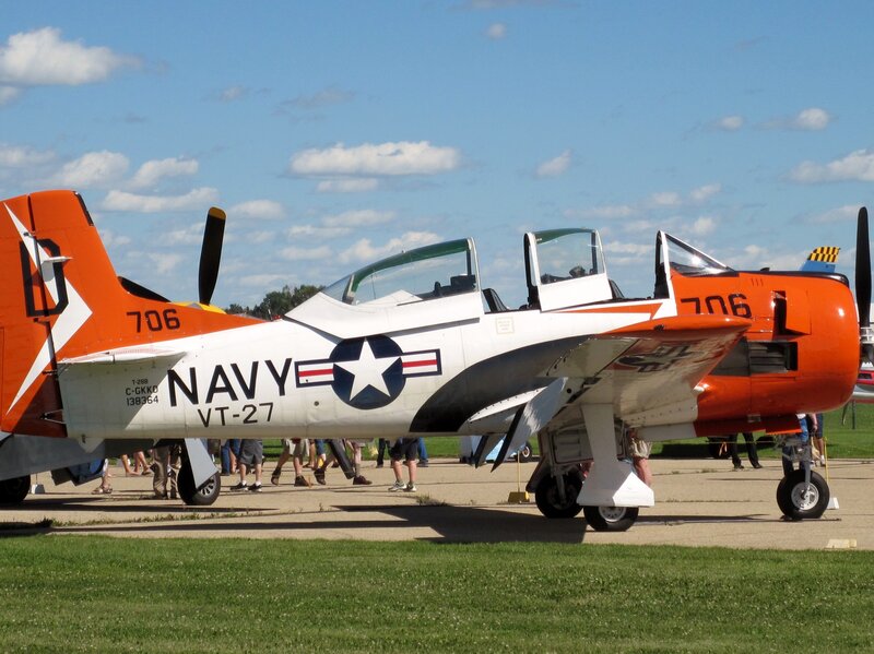 Navy Training Aircraft — White, Outdoor