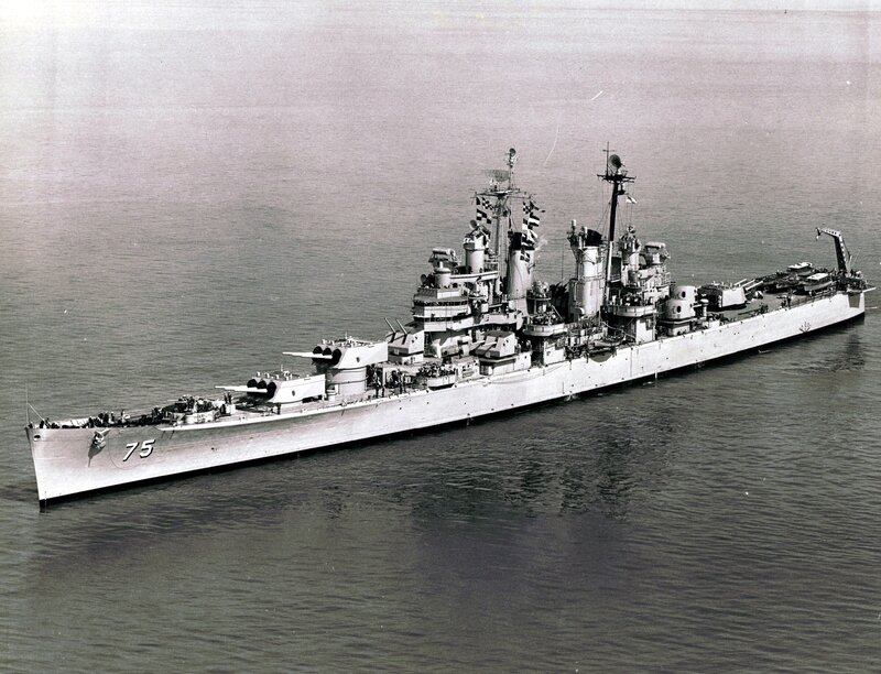 Navy Warship at Sea — Gray, Calm, Photograph, Ocean