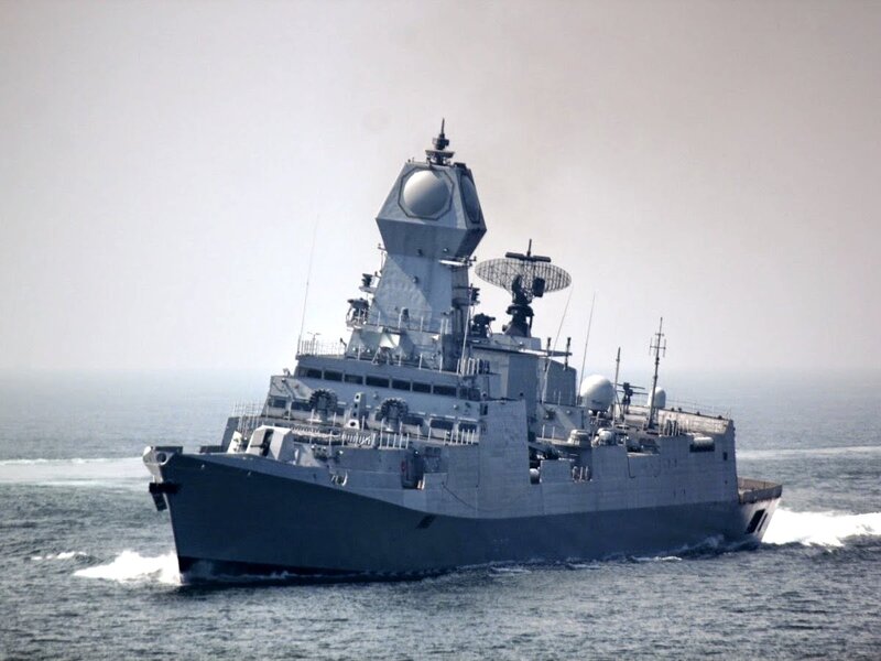 Navy Warship at Sea — Gray, Neutral, Afternoon