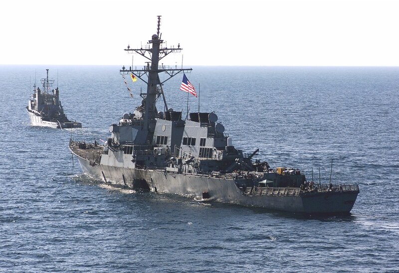 Navy Warships at Sea