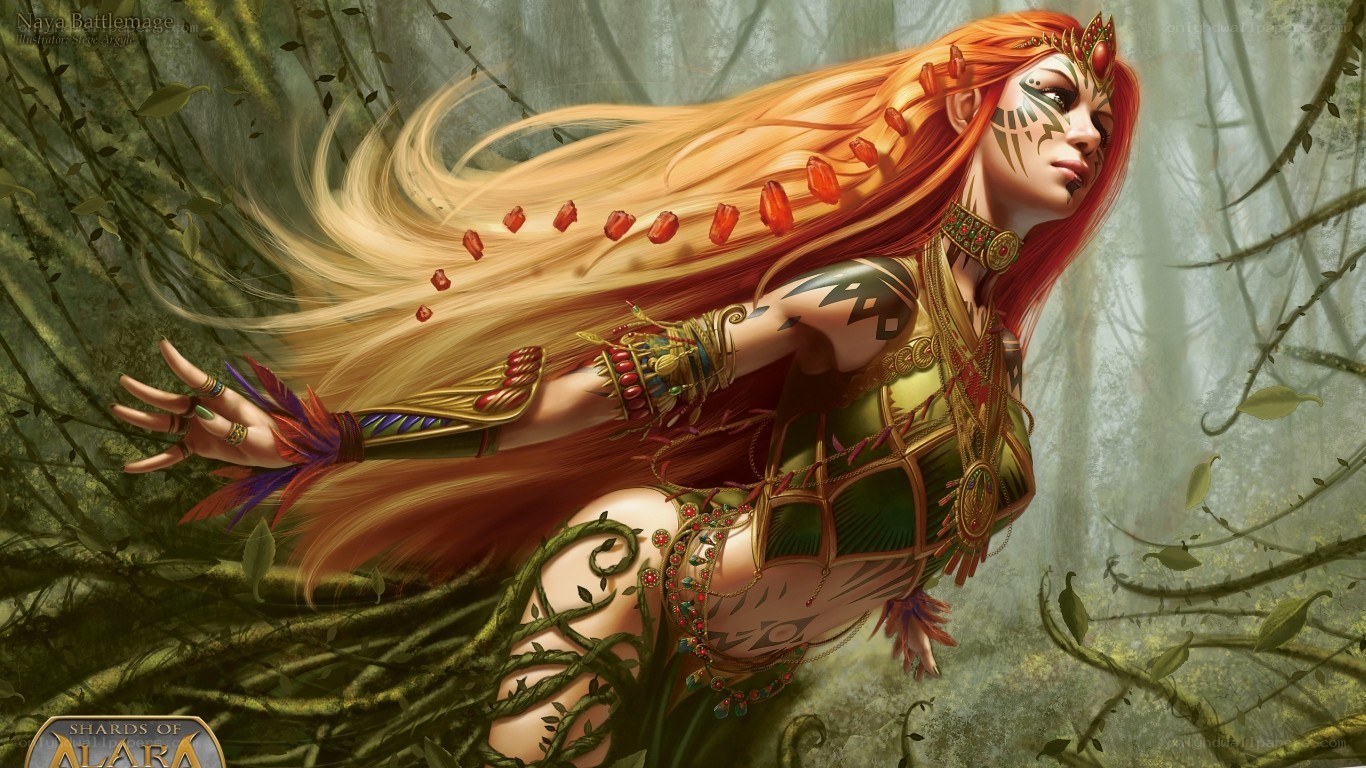 Naya Battlemage in forest