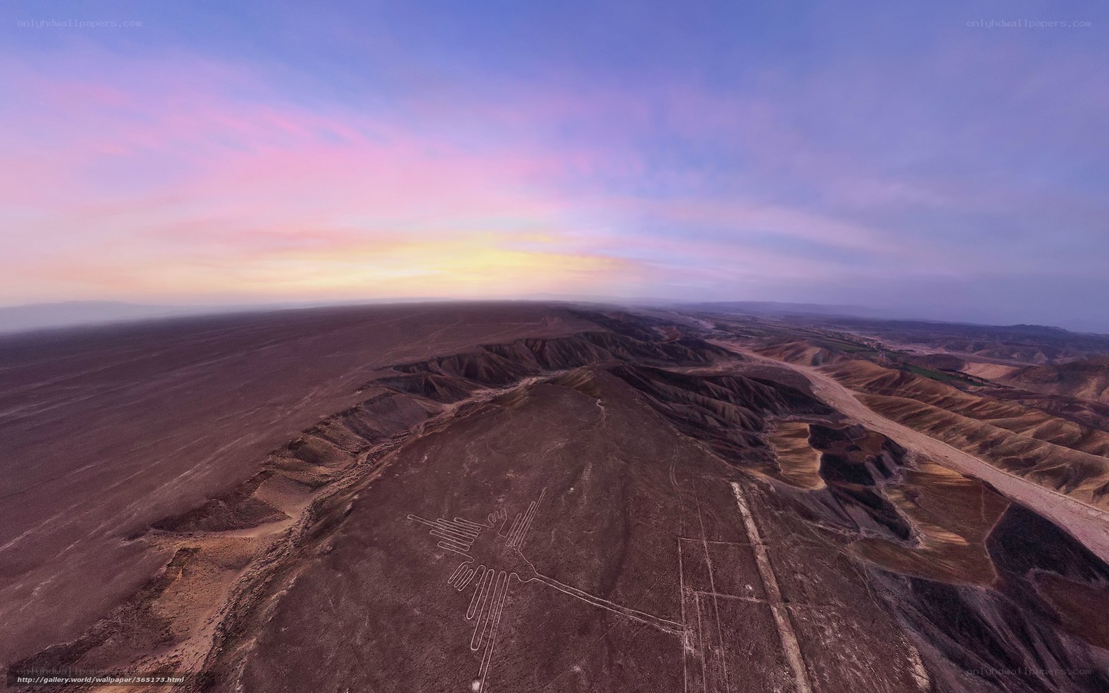 Nazca Lines at Sunset