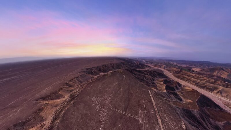 Nazca Lines Geoglyph — Purple