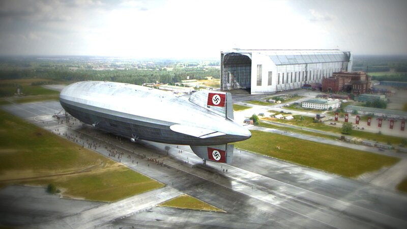 Nazi airship at military base