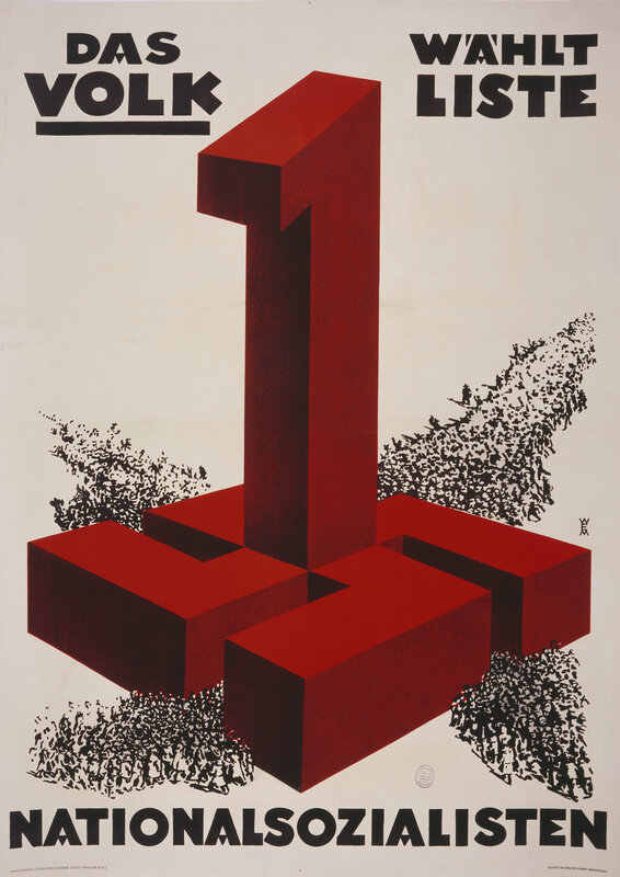 Nazi election propaganda poster