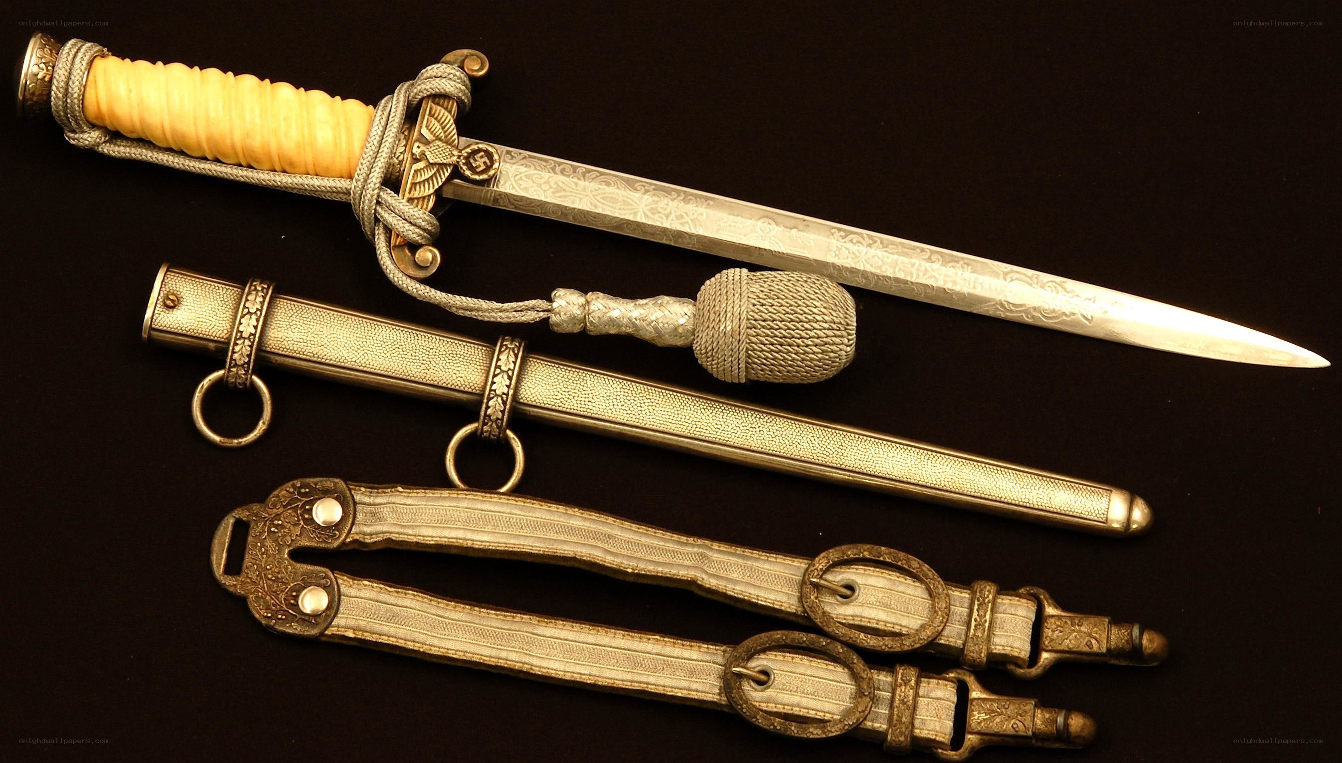 Nazi-era dagger and accessories