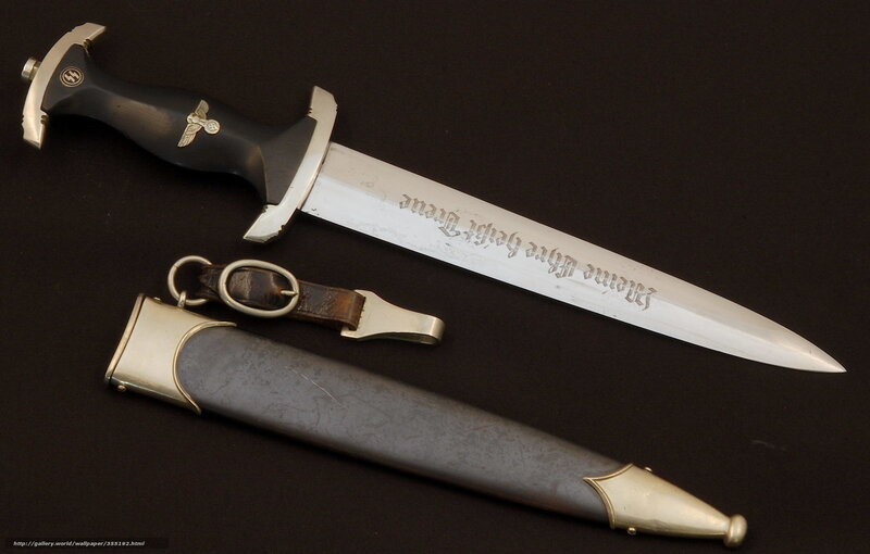 Nazi-era Dagger and Scabbard — Black, Neutral