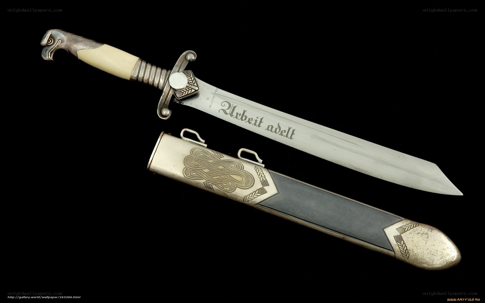 Nazi-era dagger with inscription
