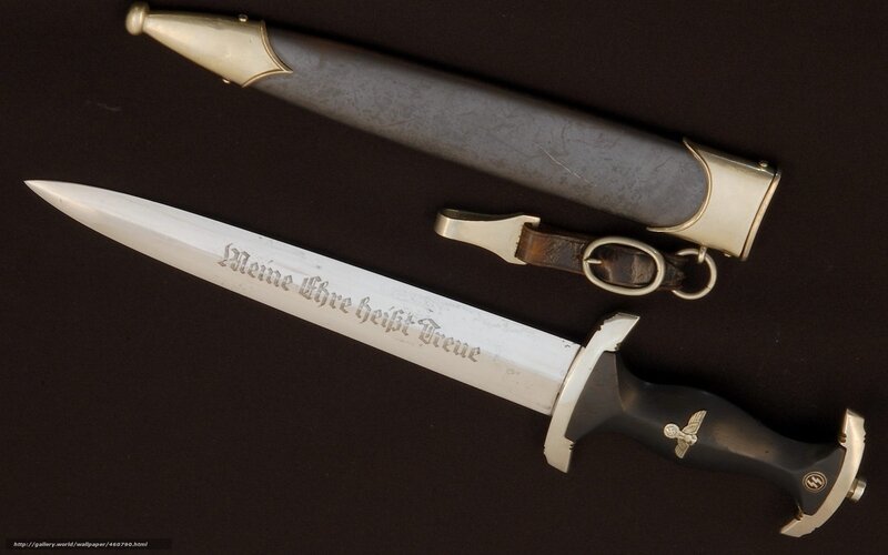 Nazi-era dagger with inscription
