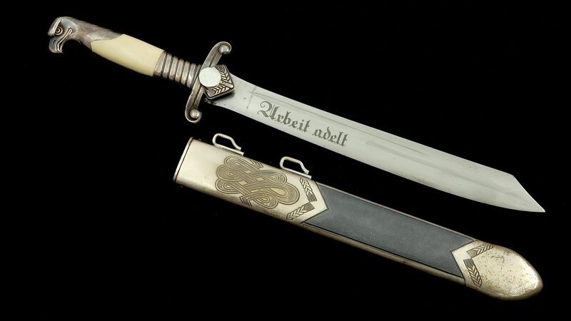 Nazi-era dagger with inscription