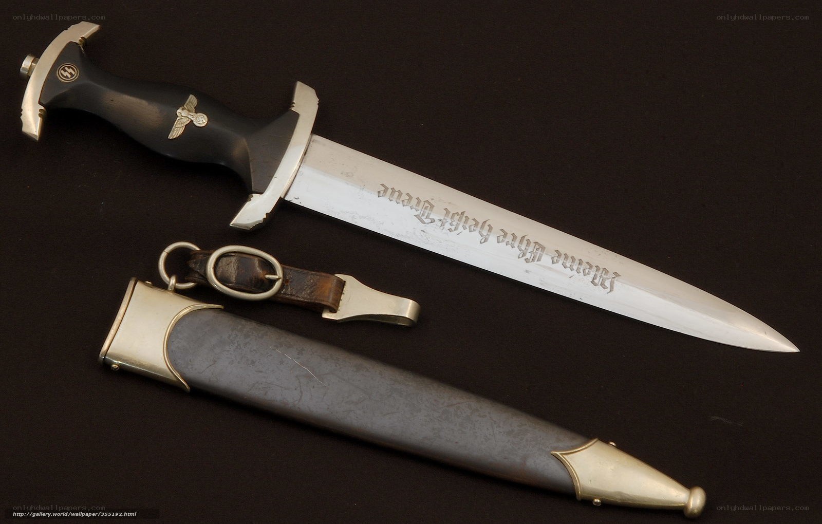 Nazi-era dagger with scabbard