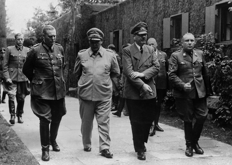 Nazi leaders walking together