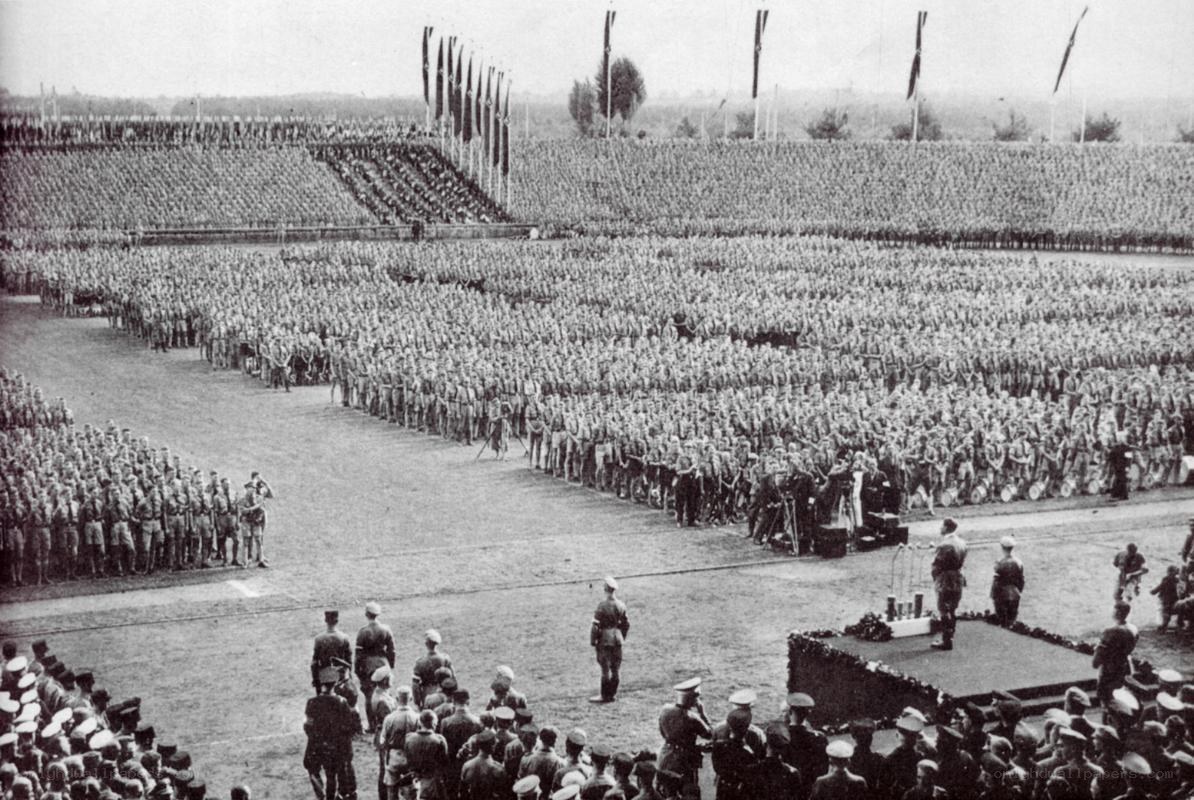 Nazi rally at Olympic Stadium