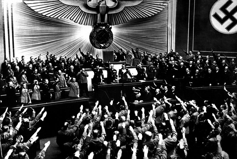 Nazi rally in the Reichstag