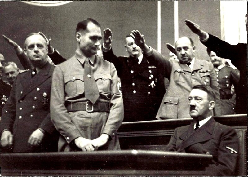 Nazi rally with Hitler