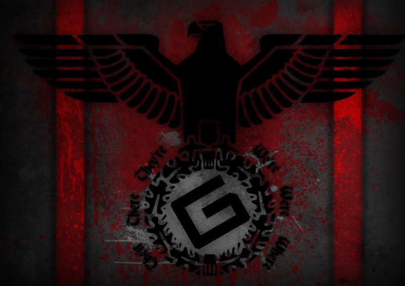 Nazi symbol with eagle and swastika
