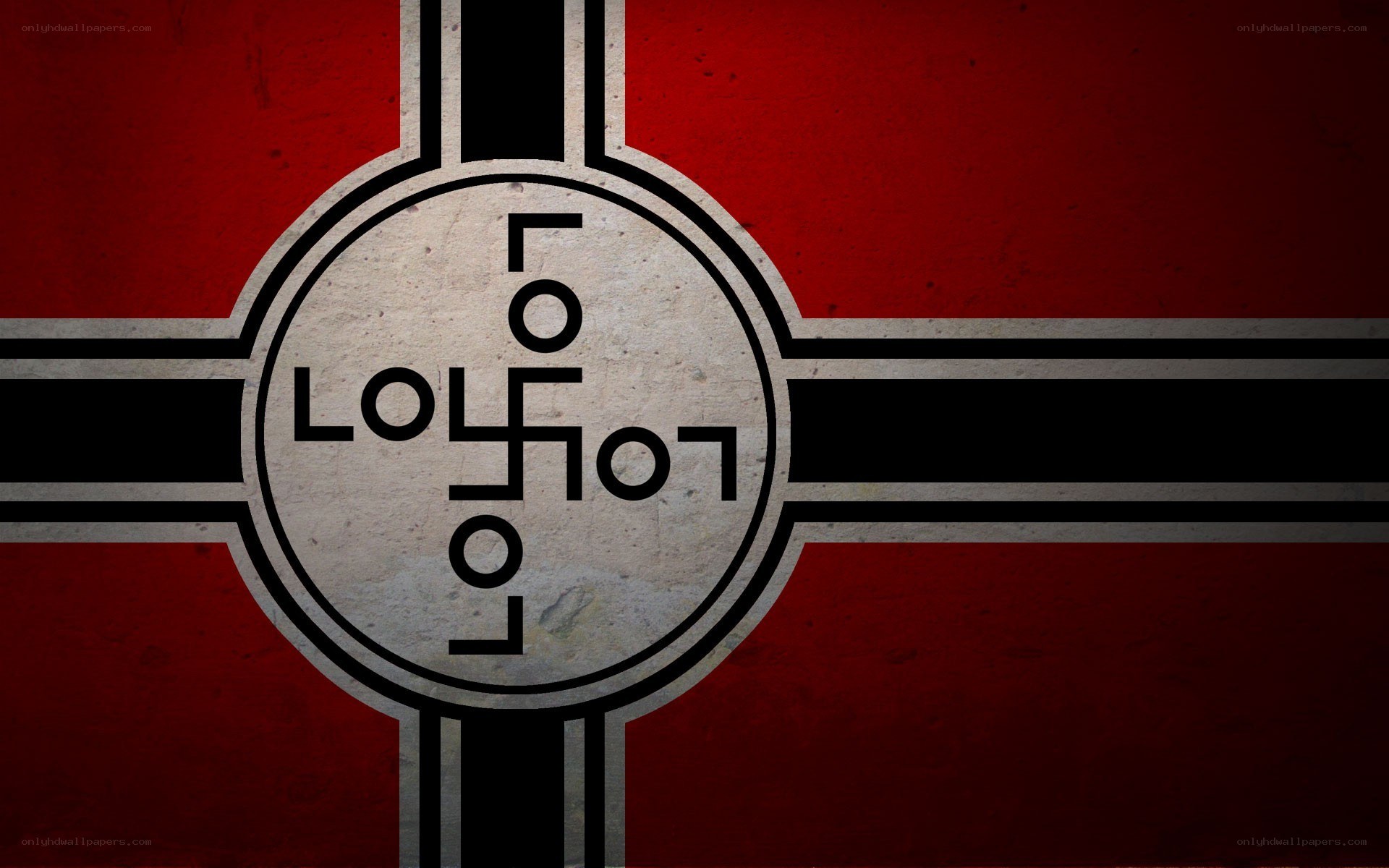 Nazi symbol with text
