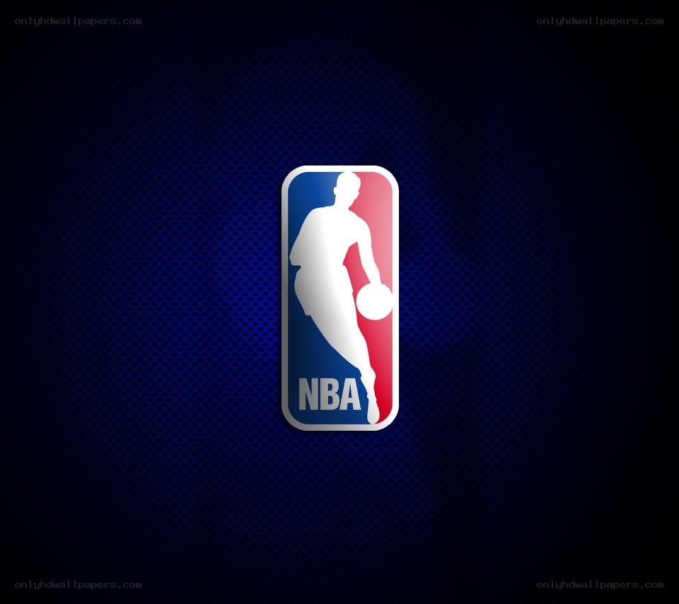 NBA logo on dark background