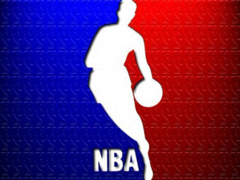 NBA logo on textured background