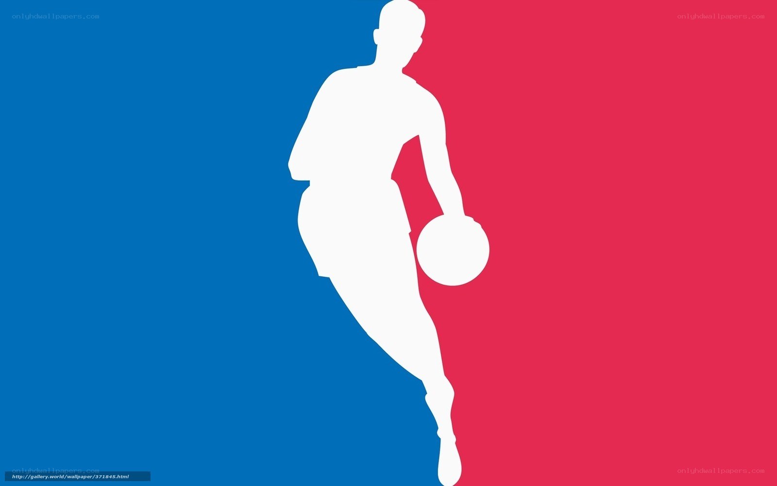 NBA logo silhouette