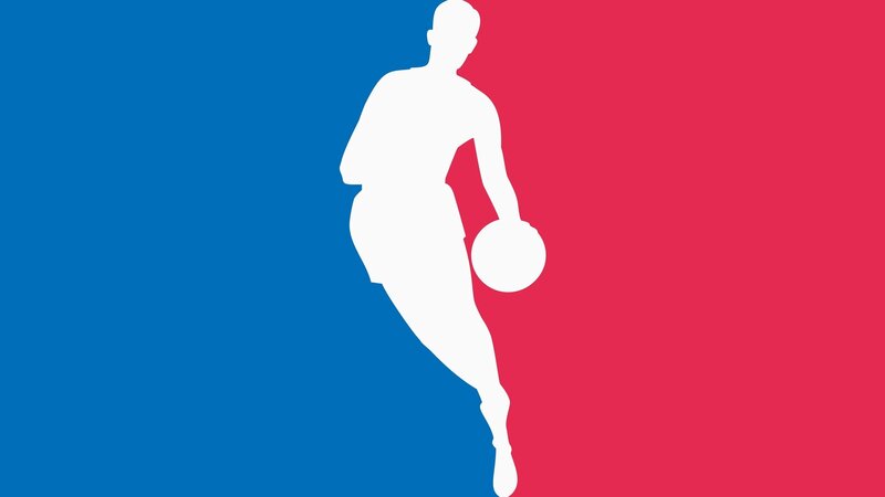 NBA logo silhouette