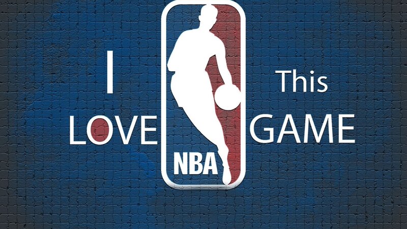 NBA Logo with Text — Blue, Confident
