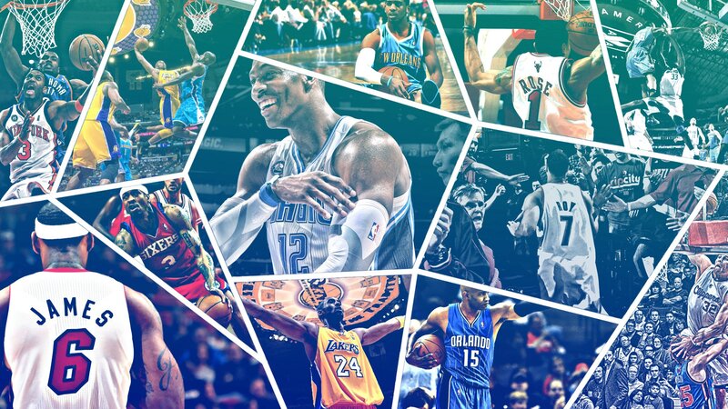 NBA players collage