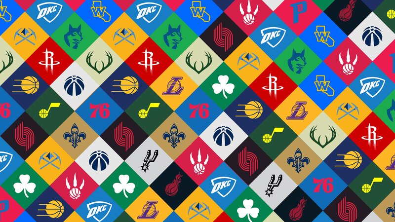NBA Team Logos — Blue