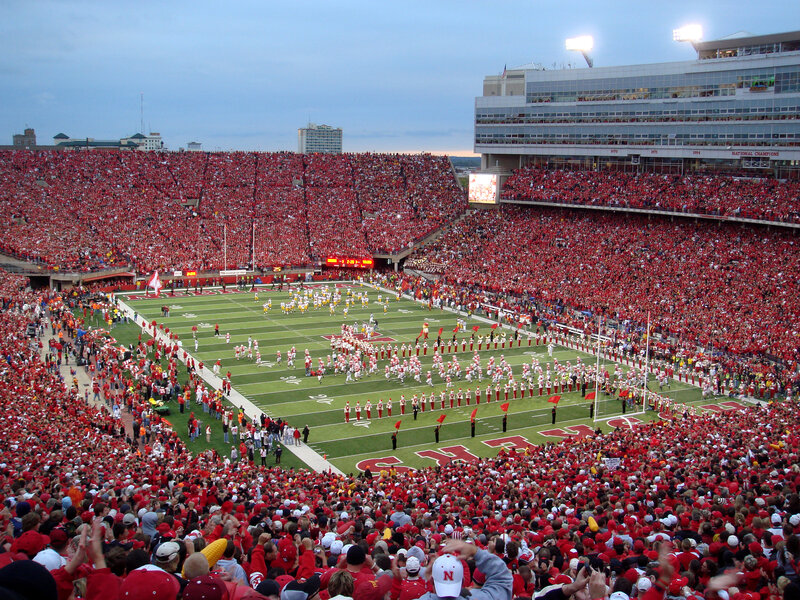Nebraska football game at Memorial Stadium