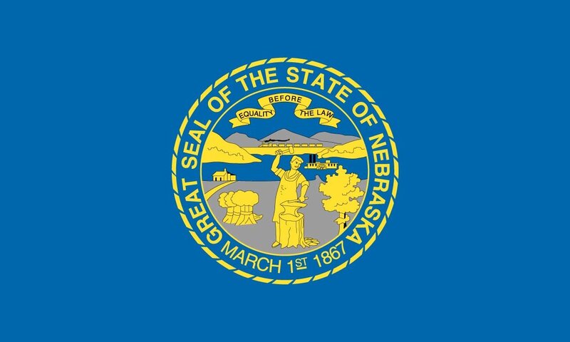 Nebraska State Flag — Blue