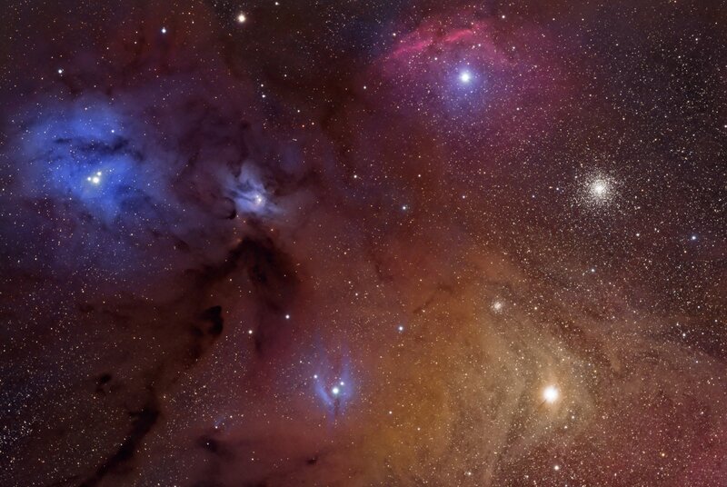 Nebula and Star Field — Purple